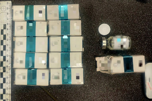 zdjęcie przedstawia zabezpieczony materiał dowodowy