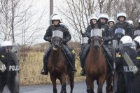 Policjant i Jahranek podczas szkolenia