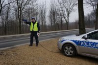 Policjanci podczas działań