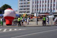 Policjanci zabezpieczają Tour de Pologne