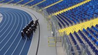 Ćwiczenia Policji na Stadionie Śląskim