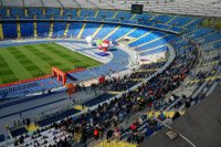 Policjanci zabezpieczający Dzień Otwarty Stadionu Śląskiego