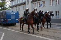 policjanci na Zabezpieczenie meczu