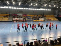 rywalizacja piłkarska i  występy Cheerleaderek w ramach programu „Bezpiecznie kibicuję – mądrze dopinguje – młody kibic” w hali sportowej MORIS przy ulicy Dąbrowskiego zaprezentowane przez uczniów szkół nr : 10,17,18 i 34