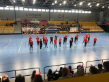 rywalizacja piłkarska i  występy Cheerleaderek w ramach programu „Bezpiecznie kibicuję – mądrze dopinguje – młody kibic” w hali sportowej MORIS przy ulicy Dąbrowskiego zaprezentowane przez uczniów szkół nr : 10,17,18 i 34