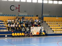 rywalizacja piłkarska i  występy Cheerleaderek w ramach programu „Bezpiecznie kibicuję – mądrze dopinguje – młody kibic” w hali sportowej MORIS przy ulicy Dąbrowskiego zaprezentowane przez uczniów szkół nr : 10,17,18 i 34