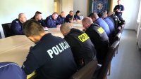 policjanci w trakcie zabezpieczenia koncertu &quot;Roztańczony Śląski&quot;