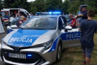 Policjanci na festynie SANEPID-u