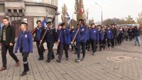 Przemarsz uczestników na Plac Powstańca Śląskiego