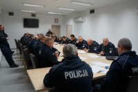 policjanci w trakcie zabezpieczenia imprezy