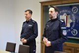 Kadra kierownicza Komendy Miejskiej Policji w Chorzowie w trakcie uroczystego wprowadzenia Pierwszego Zastępcy Komendanta Miejskiego policji w Chorzowie