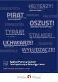 plakat promujący Tydzień Pomocy Osobom Pokrzywdzonym Przestępstwem