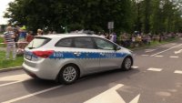 policjanci zabezpieczający Tour de pologne