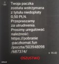 treść SMS-a