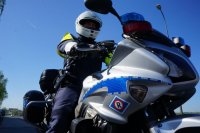 Policjant na motocyklu