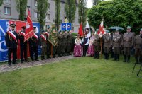 Uroczystość z okazji odsłonięcia pomnika więźniów &quot;Bismarckhütte&quot; w Chorzowie