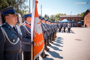 policjanci w trakcie uroczystości