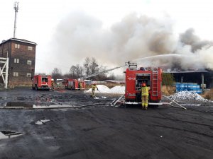 Pożar laboratorium chemicznego