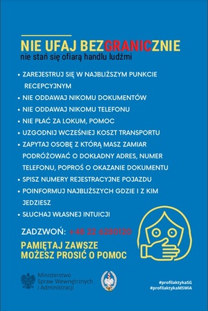 ulotka w języku polskim