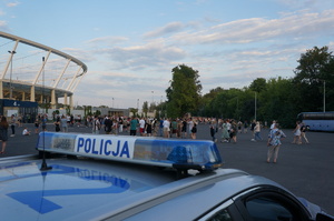 policjanci w trakcie zabezpieczenia koncertu