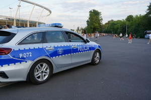 policjanci w trakcie zabezpieczenia koncertu