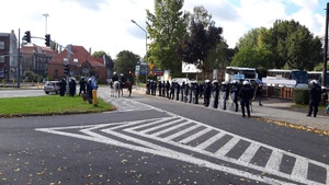 Poloicjanci oczekują na przyjazd kibiców z Nowego Sącza