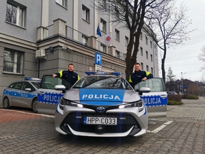 Zdjęcie przedstawia wizerunek policjantów, których dotyczą podziękowania.