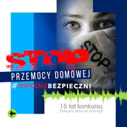 Logo akcji Stop przemocy domowej