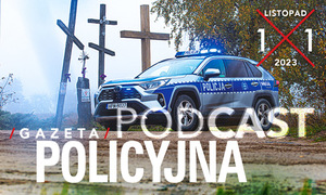 Grafika listopadowego podcastu gazety policyjnej