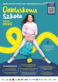 Grafika akcji odblaskowa szkoła