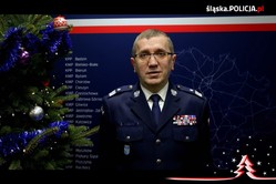 Zdjęcie przedstawia wizerunek Komendanta Wojewódzkiego Policji w Katowicach