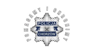 Grafika przedstawia gwiazdę policyjna oraz napis Pomagamy i Chronimy