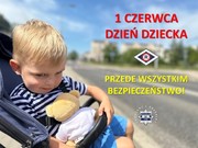 Grafika Dzień Dziecka - bezpieczeństwo to nasza wspólna sprawa