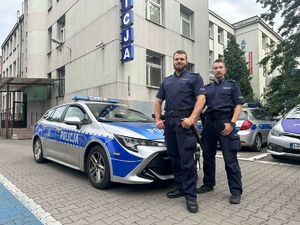 Zdjęcie przedstawia policjantów, których dotyczą podziękowania