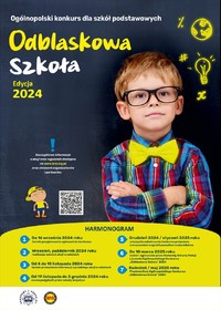 Grafika akcji odblaskowa szkoła