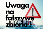 Grafika Uwaga na fałszywe zbiórki