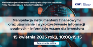 Grafika z zaproszeniem na webinar