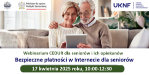 Grafika z zaproszeniem na webinarium