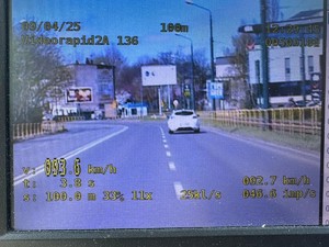 Na zdjęciu wynik pomiaru wideorejestratora