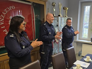 Na zdjęciu chorzowscy komendanci
